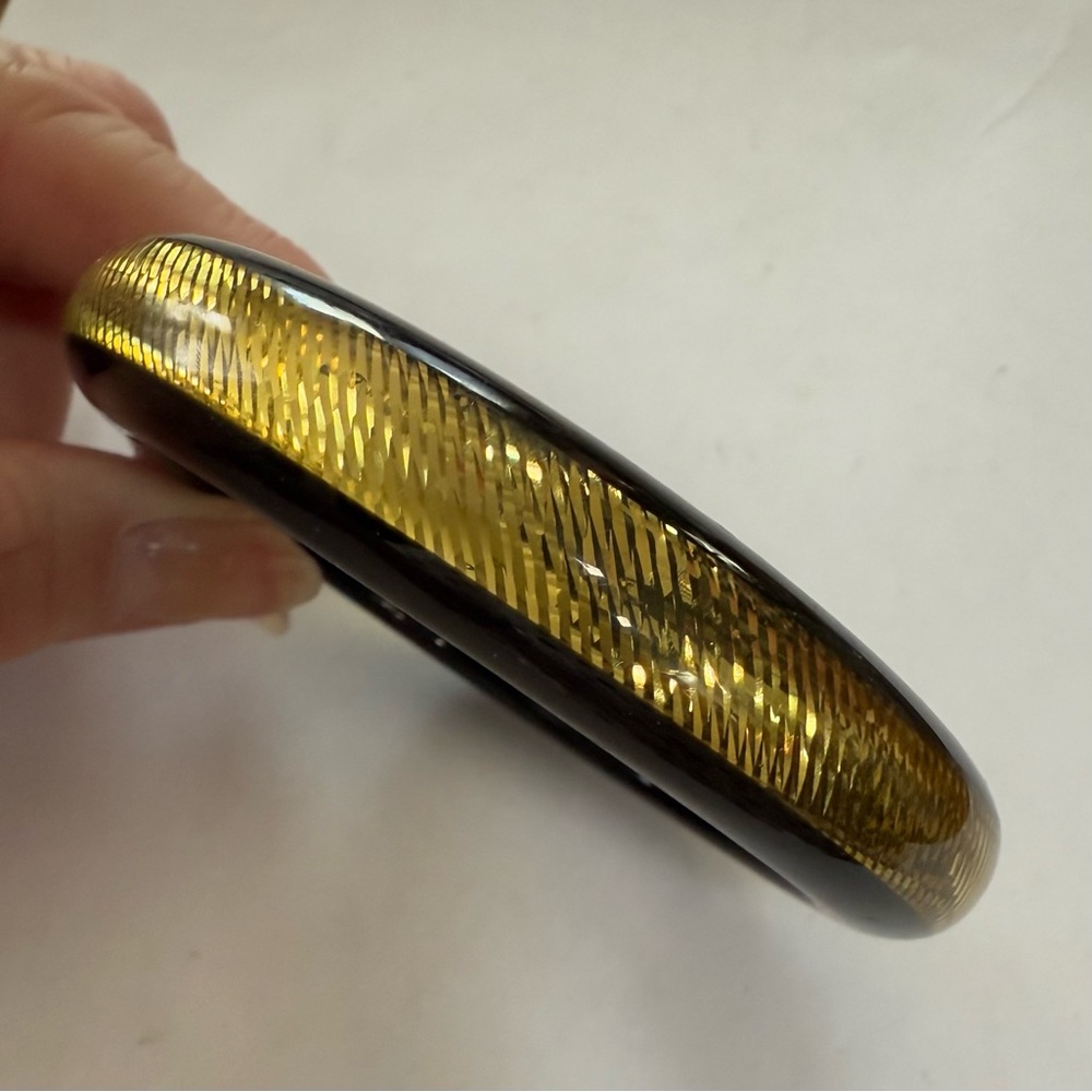 PONO by Joan Goodman Gold & Black Bangle Bracelet